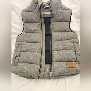 H&M Heather Gray Puffer Vest